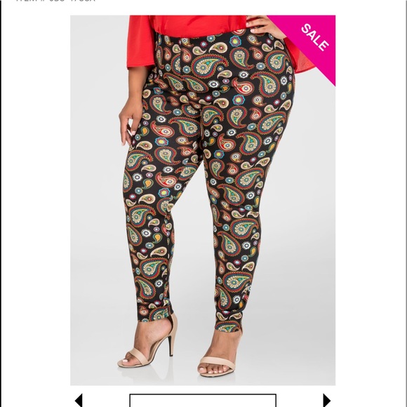 Paisley print leggings NWOT - Picture 3 of 3